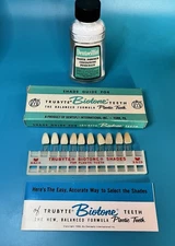 Vintage Set2 DENTOCILLIN Dental Shade Guide Denture Teeth Lab Dentsply Trubyte