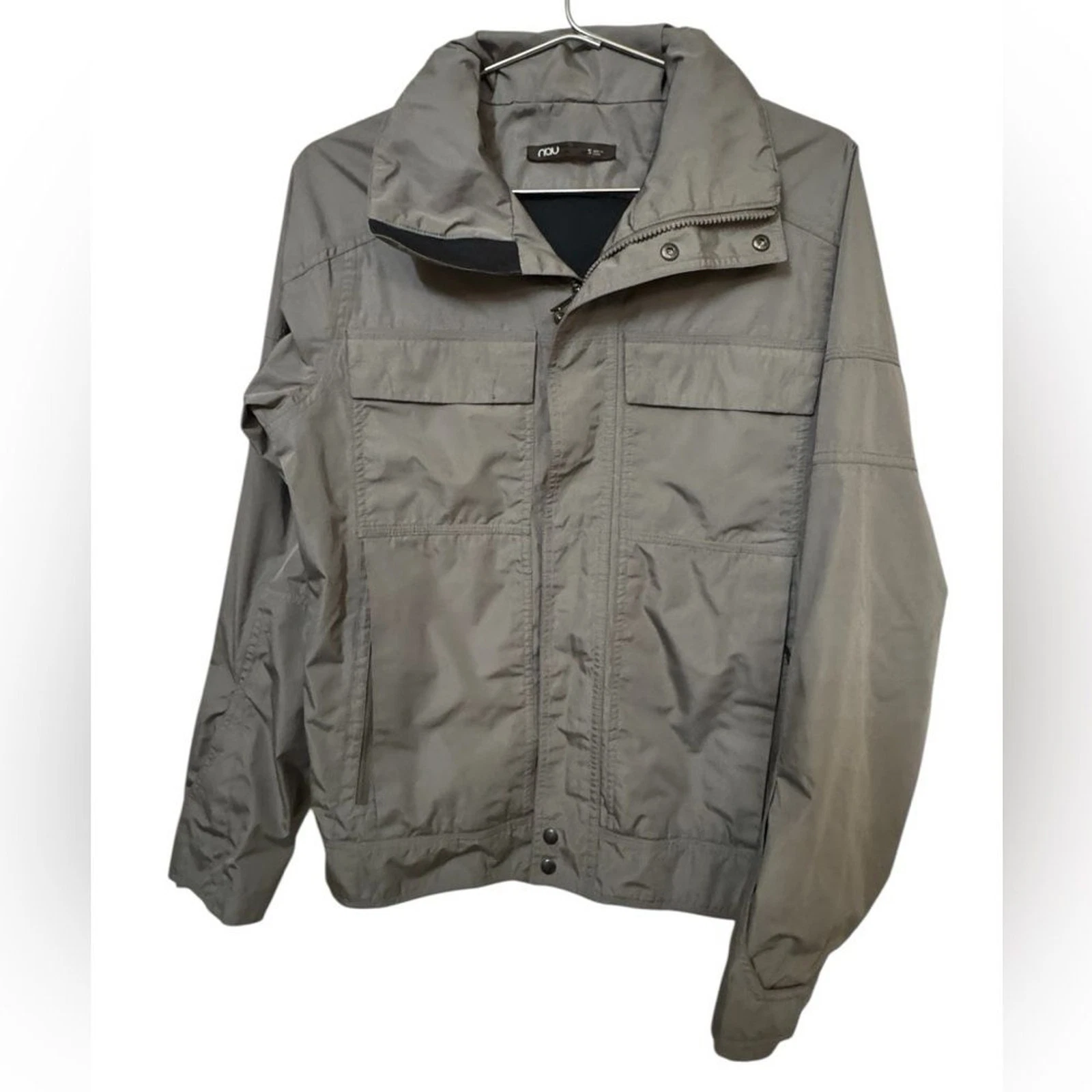 Nau High End Snow Ski Zip Pocket High Neck Gray Modern Jacket Women’s S MINTY