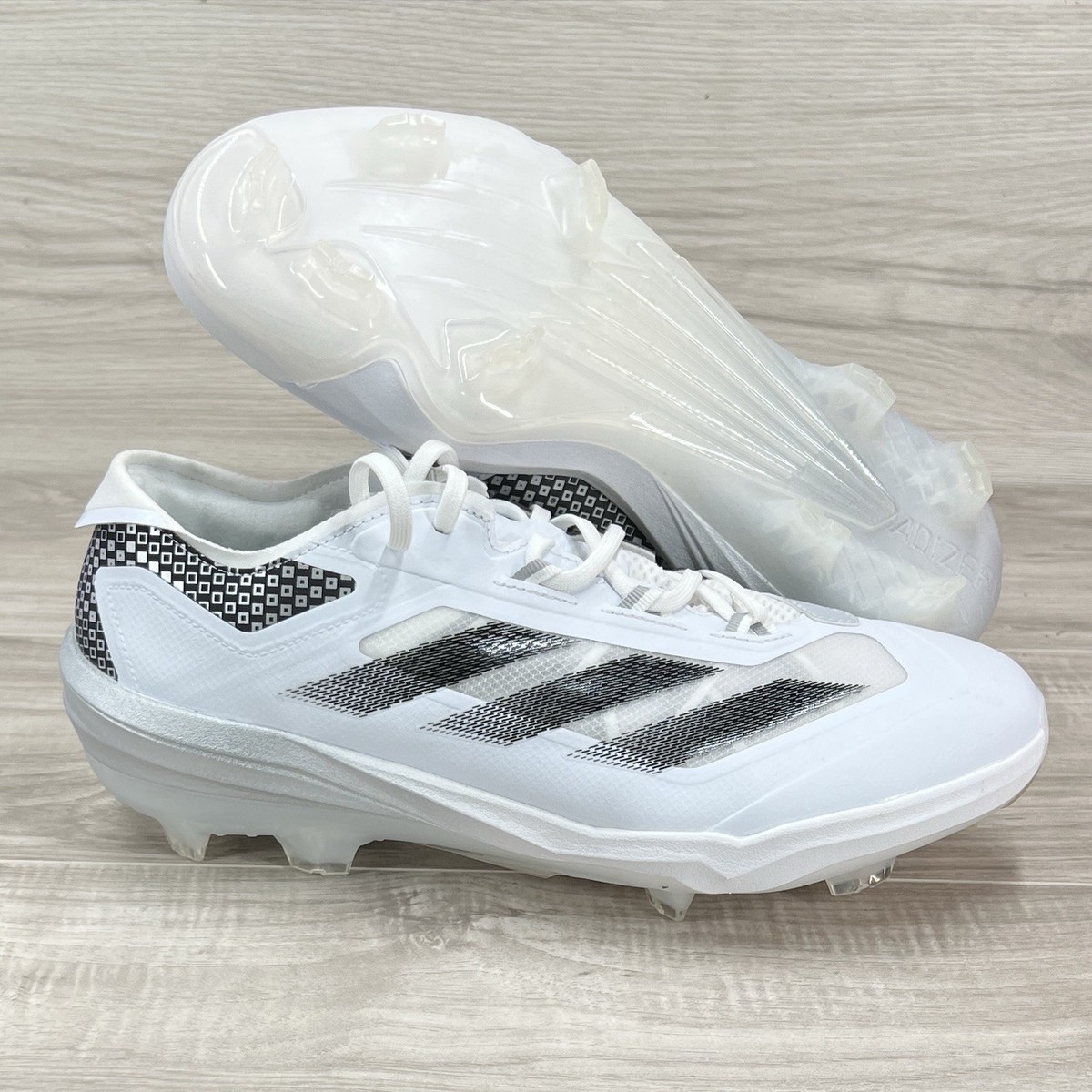 Adidas Adizero Impact TPU White Black Baseball Cleats IH4730 RARE