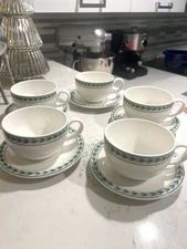 Villeroy & Boch Maintenance/French Garden/Dampierre/EASY Cup & Saucer Set 5 RARE
