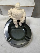 Vtg Bakelite  Michelin man ashtray advertising mascot tire