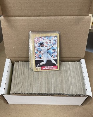 1987 O-PEE-CHEE BASEBALL COMPLETE SET (396 CARDS) HAND COLLATED - BARRY BONDS RC