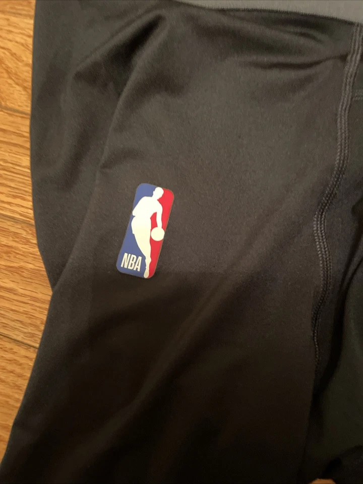 $75 Large Nike Pro NBA Player Issued 3/4 Compression Tights DN1547-010 - Image 2 of 4