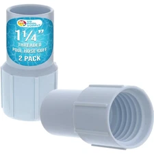 1-1/4" Pool Hose Cuff, 2 Pack - Swimming Pool Replacement Cuff for Spiral-Wou...