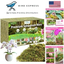 Sphagnum Moss for Plants 4.4lbs Natural Orchid Repotting and Decor