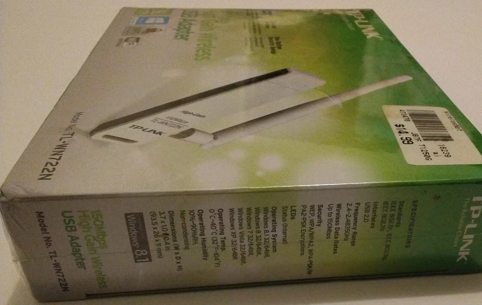 TP-Link TL-WN722N 150Mbps High Gain Wireless USB 2.0 Wi-Fi Adapter - Image 4 of 4