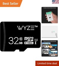 Waterproof 32GB Class 10 MicroSD Card - Fast Data Transfer Perfect for Wyze Cam