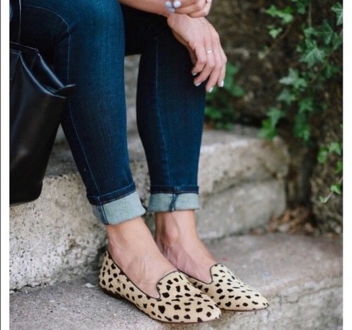 MADEWELL Spotted Teddy Loafer Calf Hair Size 10
