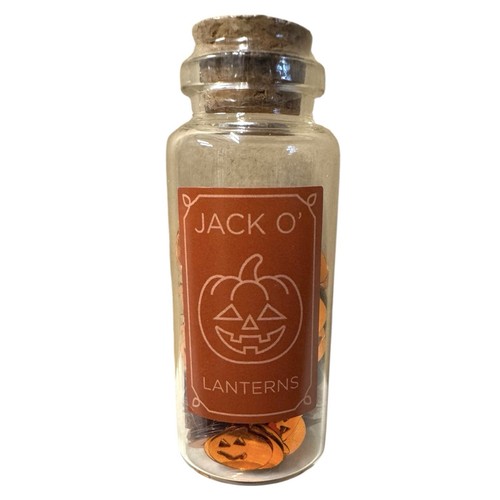 Halloween Mini Potions Decor 3” Glass Bottles Corked Set Of 4 Sealed - Picture 8 of 11