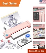 M08F Bluetooth Tattoo Stencil Printer - Thermal, Portable Design for Artists