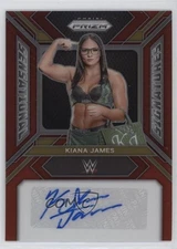 2024 Panini Prizm WWE Sensational Signatures Red 24/99 Kiana James Auto 1s9