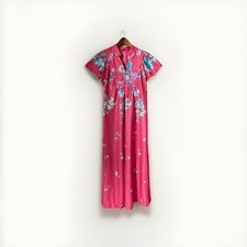 Vintage Liberty House by Naturally Yours Pink Floral Maxi Dress Polyester