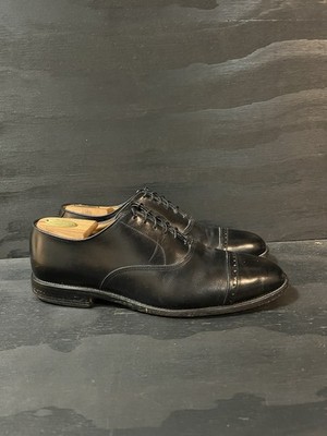 Allen Edmonds Byron Men s Size 11.5 Black Leather Cap Toe Oxfords Made in USA