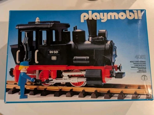 Vintage Playmobil 4051 RC Locomotive Used But All Original