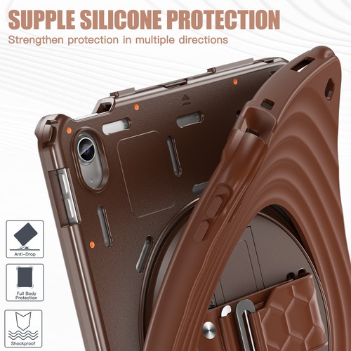 Ripple Shockproof Silikon Handschlaufe Ständer Hülle Cover für iPad (A16) 11. 2025 - Bild 26 von 41