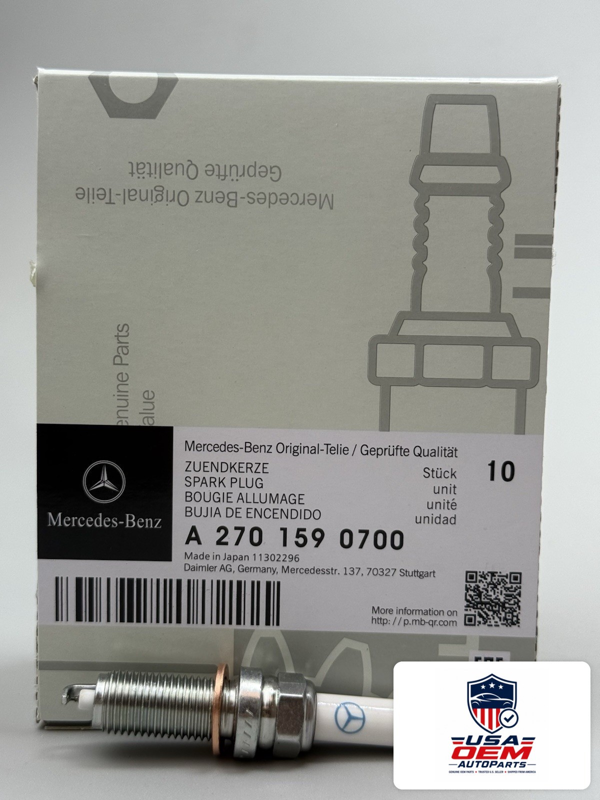 NEW Mercedes-Benz A2701590700 Spark Plug OEM Genuine Free Shipping