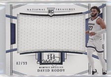 2022-23 Panini National Treasures Rookie Jumbo Materials 2/99 David Roddy 1c9k