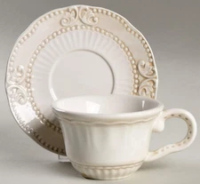 American Atelier Baroque Flat Cup & Saucer Set  11707112