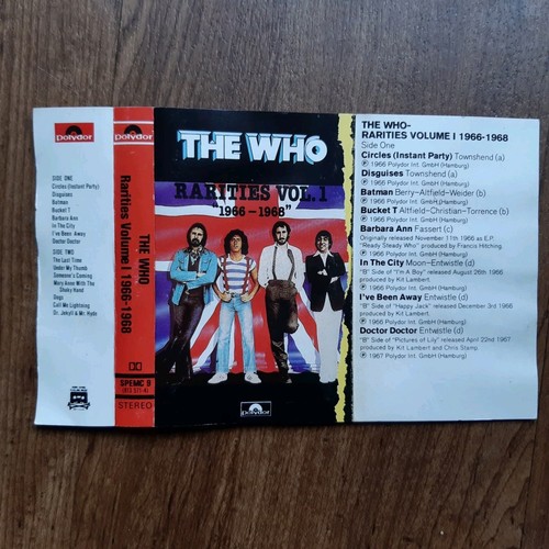 The Who – Rarities Vol.1 "1966-1968" - Cassette Tape Album - 1983 - Picture 3 of 6