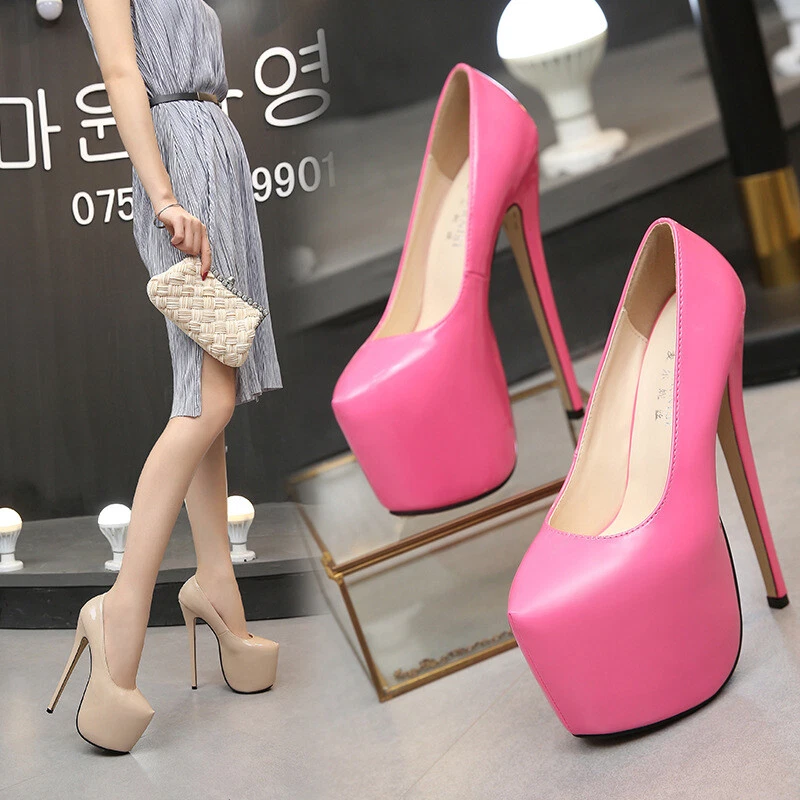 Talons hauts Escarpins Talon mince 18CM La plateforme 5CM  ceinture de 35 a 44 - Photo 2/4