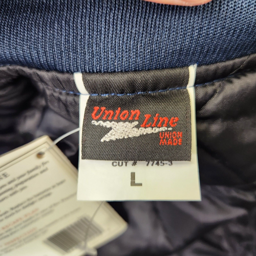 vtg New York Fire Department FDNY Union Made Jacket Ringer NOS L Satin Sewn Zone - Picture 7 of 12