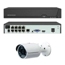 IP Poe 8mpx 4k Video Surveillance Kit with Audio