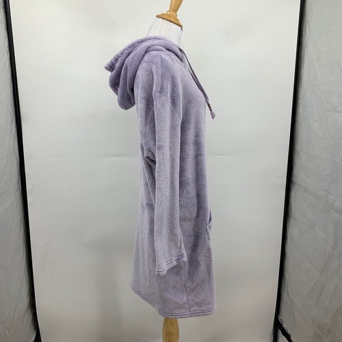 Wildfox Robe Womens S Small Lavender Ultra Plush Oversized Cozy Hoodie Pullover - Picture 5 of 14