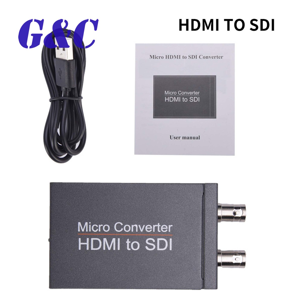 1080P HDMI To SDI Converter Adapter Coax Coaxial Cable Cord