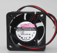 1pc for ADDA 4020 4CM AD0424HB-C50 24V 0.09A 2-wire Cooling Fan 2pin #am