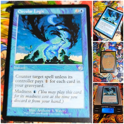 MTG Circular Logic Uc   Nm  Magic the Gathering Mtg Torment Card 2002 Og Blue