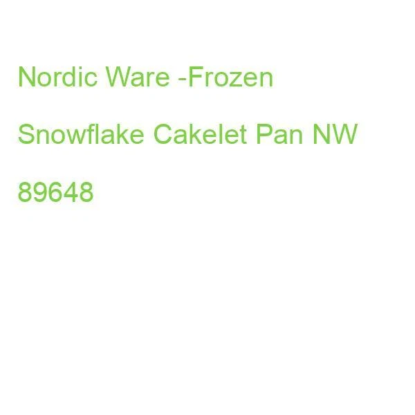 Nordic Ware -Frozen Snowflake Cakelet Pan NW 89648 (0011172896483) - Bild 2 von 2