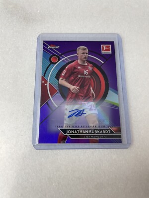 Topps Finest Bundesliga 2022/2023 Jonathan Burkardt FSV Mainz 05 83/99 Autograph