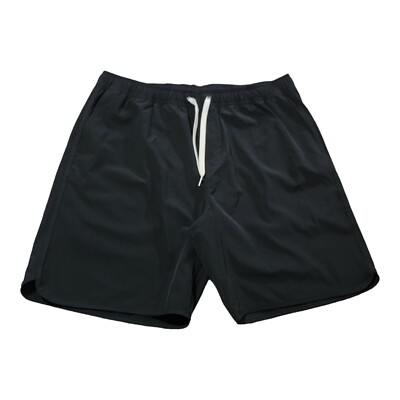 Fair Harbor Board Shorts Mens XXL Black Swim Trunks Drawstring