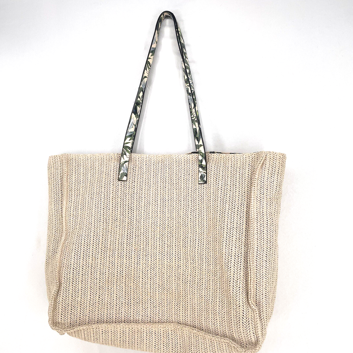 Victoria's Secret Beach Tote Bag Limited Edition Beige Woven