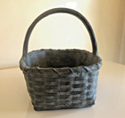 Hen-Feathers Woven Basket Planter - Dark Green/Verdigris Resin — photo 4