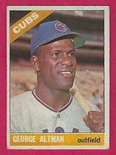 1966 Topps George Altman # 146 Chicago Cubs - small creases