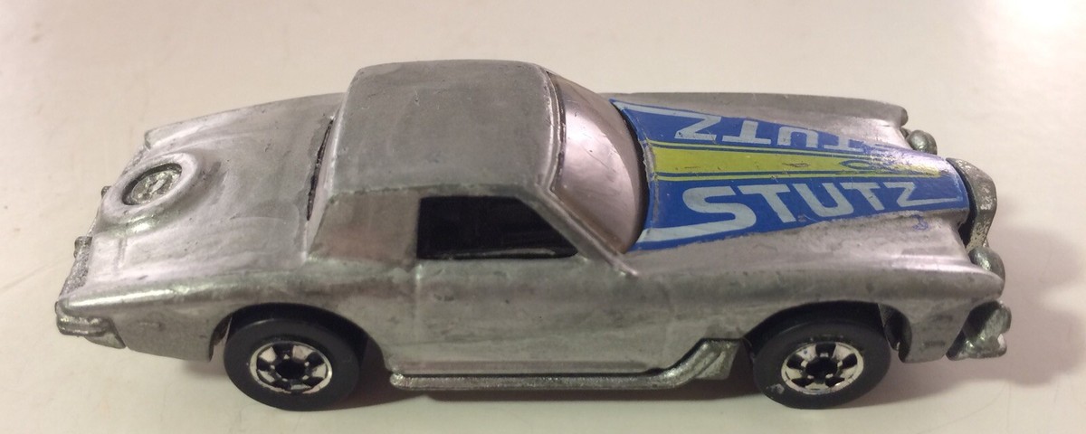 Vintage Hot Wheels 1979 Stutz Blackhawk Diecast Silver Car 1:64