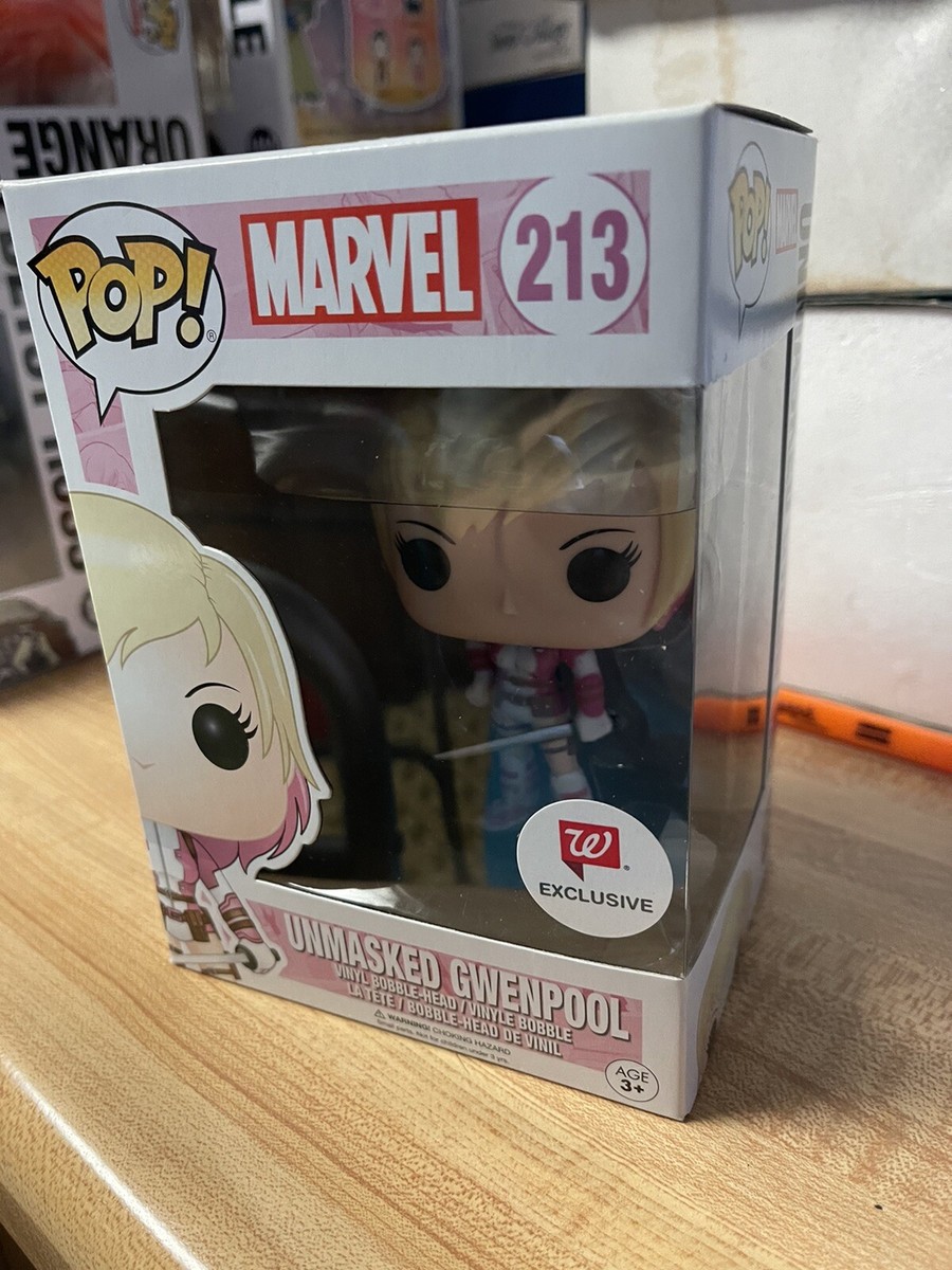 Unmasked Gwenpool Marvel Funko Pop! #213 Walgreens Exclusive 