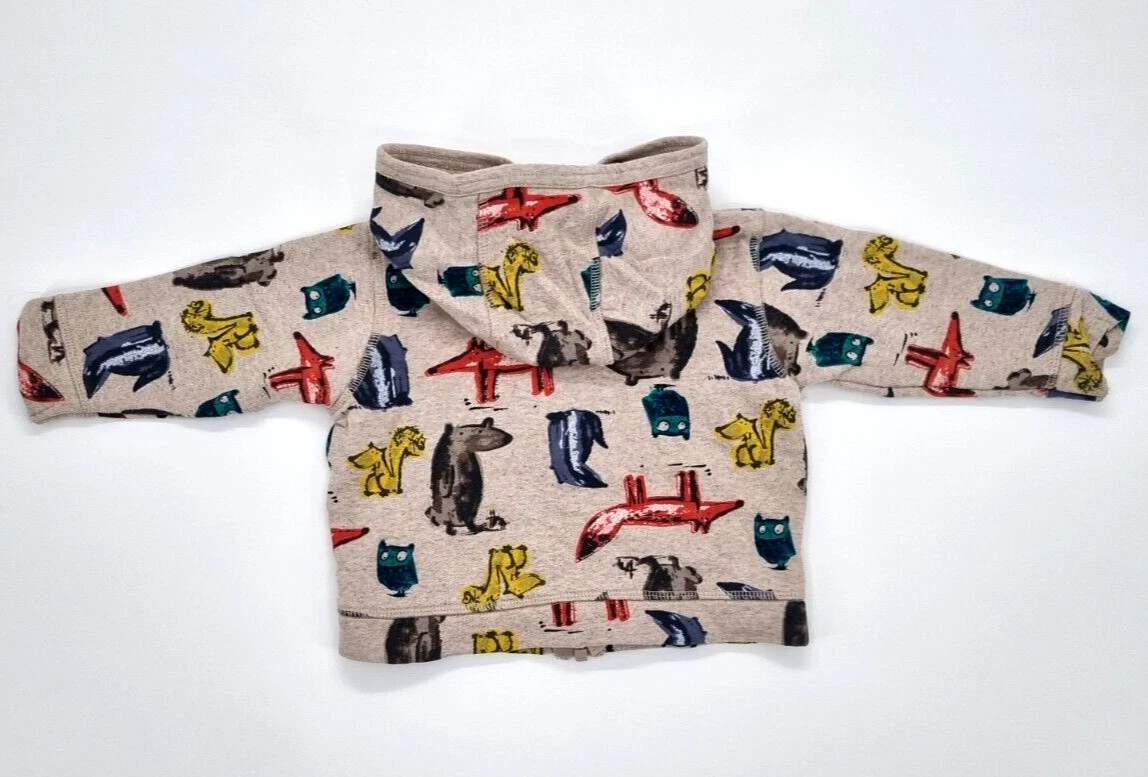 SACAI Felpa con cappuccio noce moscata felpa blusa per ragazzo taglia 74 (6 9 M) 100% cotone