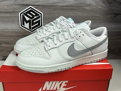 NEW Nike Dunk Low Retro SE Summit White Metallic Silver NEW Nike Dunk Low Retro SE Summit White Metallic Silver
