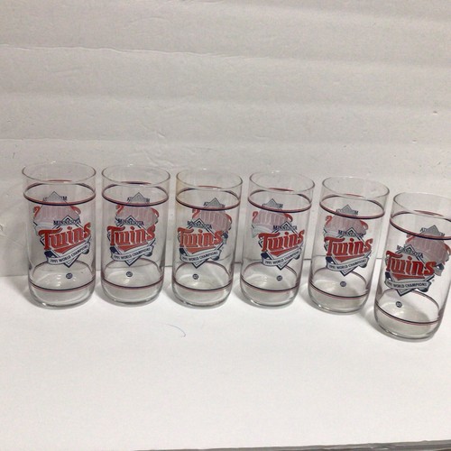 Minnesota Twins 1991 World Champions 6er Set Glas Becher Union 76 - Bild 3 von 10