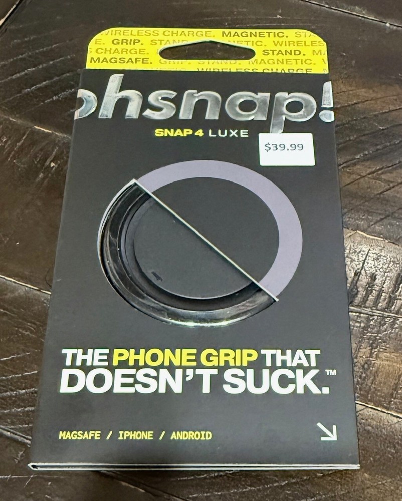 OhSnap Snap 4 Luxe Magnetic Phone Grip - Ultra-Thin, MagSafe Charging - NEW