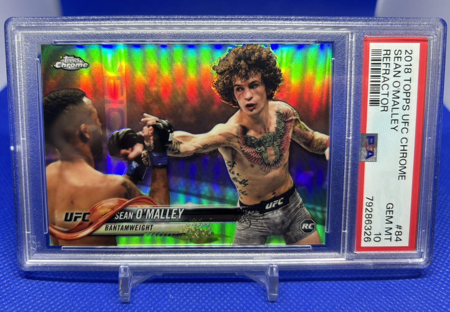 2018 Topps Chrome SEAN O'MALLEY Refractor UFC #84 PSA 10 RC Rookie card