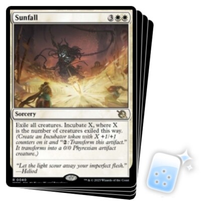 SUNFALL X4 March Of The Machine MOM Magic MTG MINT CARD | eBay