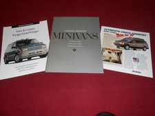 1994 Plymouth Voyager Chrysler Town Country Prestige Brochure 2 Bonus Items