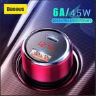 Baseus 45W Fast Charging Car Charger PD3.0 USB Type-C Cigarette Lighter Adapter