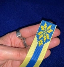 Handmade Bookmark Ukraine Artisan Beads Ribbon Book Mark Made in