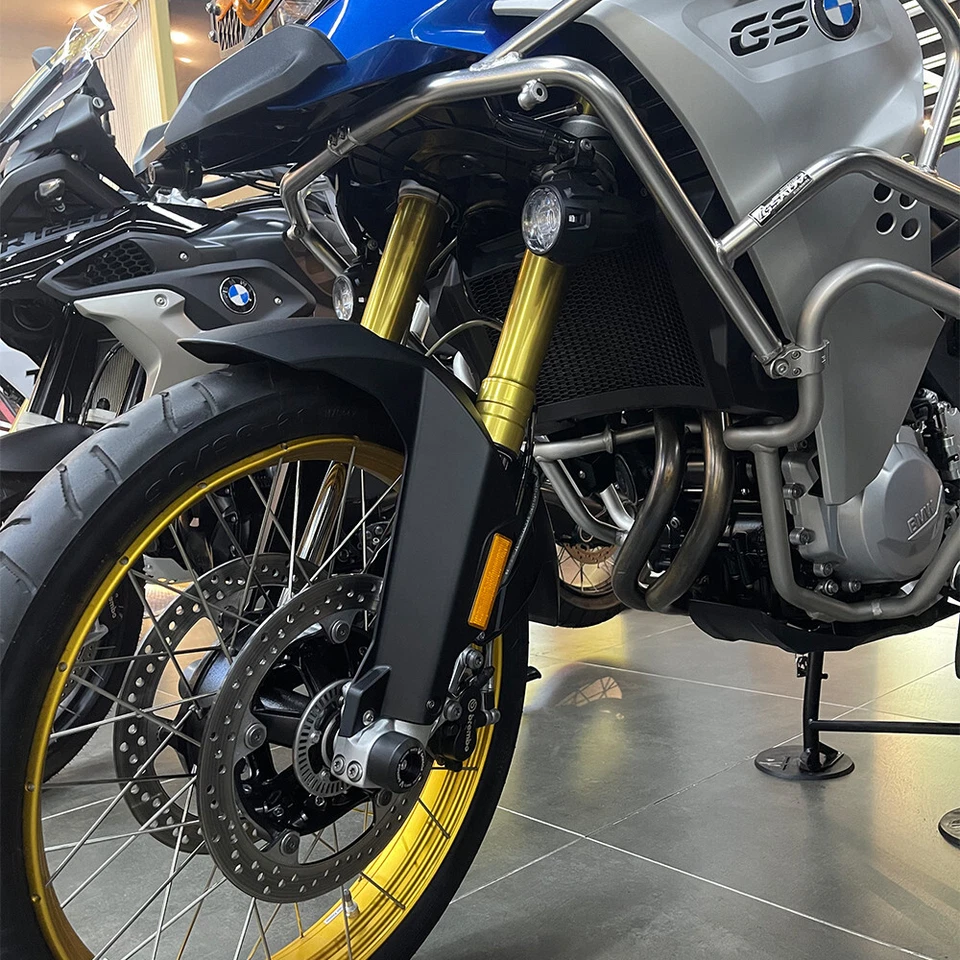 Protector contra choques deslizadores de eje de horquilla de rueda delantera trasera para BMW F900GS/Adventure F800GS Foto 3 de 4