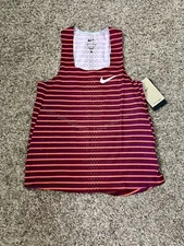 Nike Women's Dri-FIT ADV AeroSwift Singlet - XS - DR5852 638 - Dark Beetroot NEW