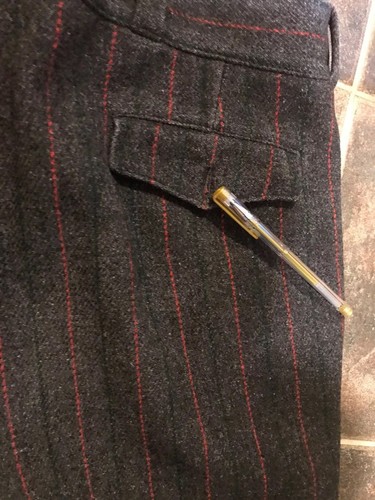 LL Bean Wool Pants Hiking Camp RV Cabin UpNorth 60s Old Label - Picture 11 of 12